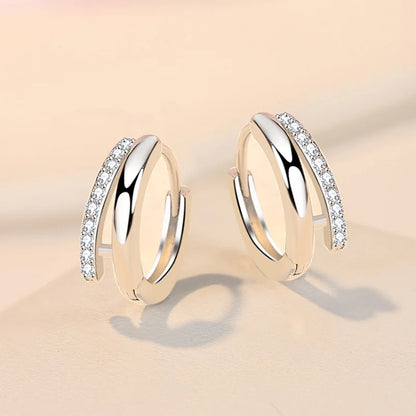 New Style 925 Sterling Silver Golden Color Series Women's Earrings Fit Original EarringsWedding Jewelry Exquisite Birthday Gifts