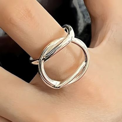 925 Sterling Silver Flower Lace Ring Korean Fashion Opening Inlaid CZ Adjustable Rings Valentine's Day Gift