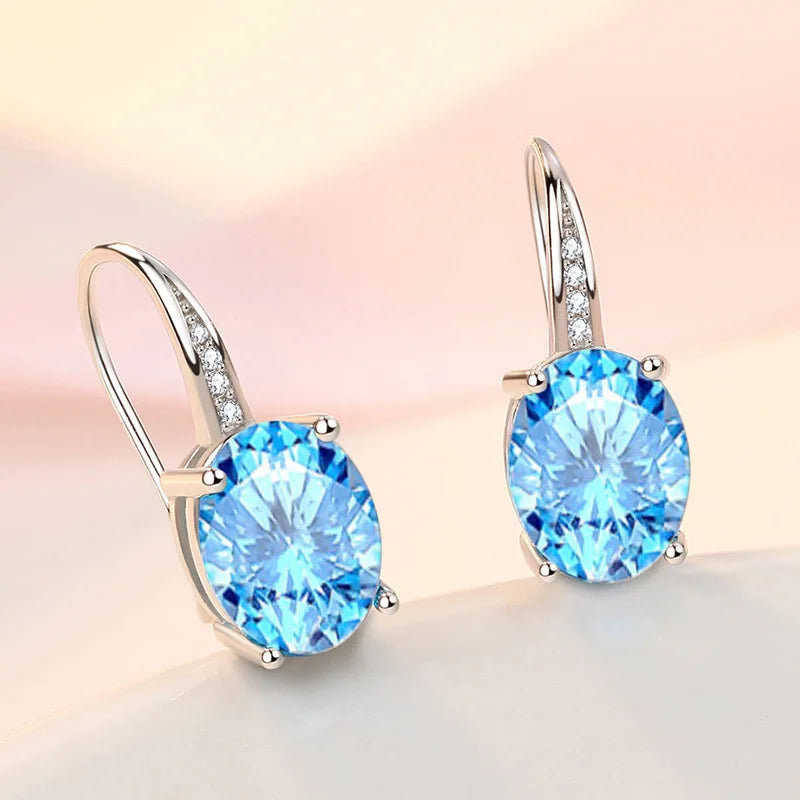 New Style 925 Sterling Silver Golden Color Series Women's Earrings Fit Original EarringsWedding Jewelry Exquisite Birthday Gifts