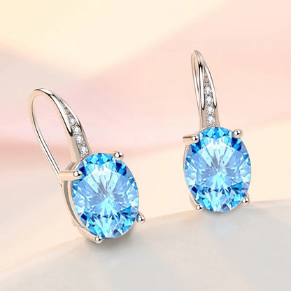 New Style 925 Sterling Silver Golden Color Series Women's Earrings Fit Original EarringsWedding Jewelry Exquisite Birthday Gifts