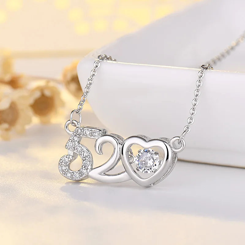 New 925 Sterling Silver Chain Necklace Korea Creative Pendant Necklaces for Women Fashion Jewelry Gifts