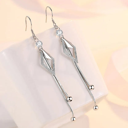 925 Sterling Silver Earrings For Women Original Charm Double Hoop Earrings Pave CZ Fine Engagement Anniversary Jewelry Gift