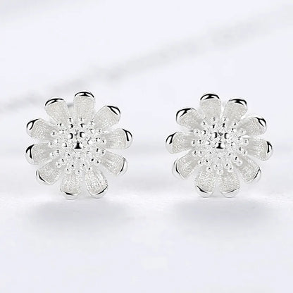 925 Sterling Silver Jewelry Women Fashion Cute Tiny Clear Crystal CZ Stud Earrings Gift for Girls Teens Lady R003