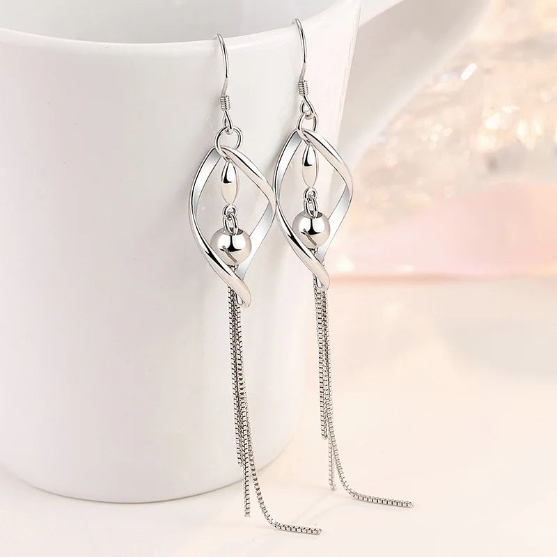 New Style 925 Sterling Silver Golden Color Series Women's Earrings Fit Original EarringsWedding Jewelry Exquisite Birthday Gifts