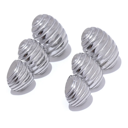 Elysium Big Promotion Stainless Steel Metal Geometric Statement Big Stud Earrings 18K PVD Plated Fashion Jewelry Wholesale