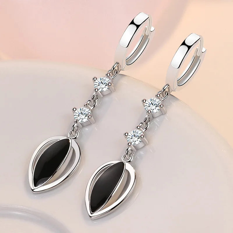 New Style 925 Sterling Silver Golden Color Series Women's Earrings Fit Original EarringsWedding Jewelry Exquisite Birthday Gifts