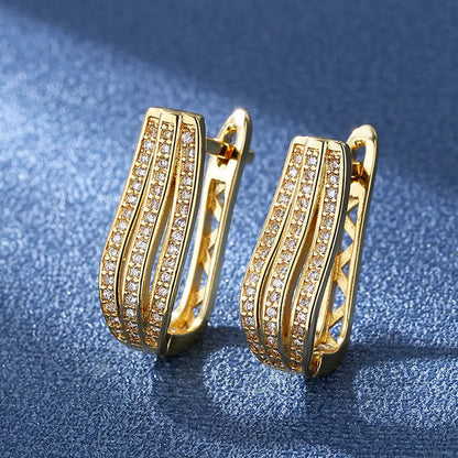 New 925 Silver Women Hoop Earrings Fashion Pendientes Gift For Female Girl Sparkling Pave CZ U Heart Shape Star Moon Earring