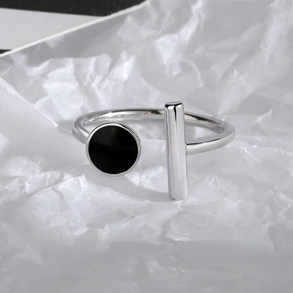 925 Sterling Silver Geometric Multilayer Round Bead Ring Female Fashion Punk Temperament Prevent Allergy Charm Jewelry