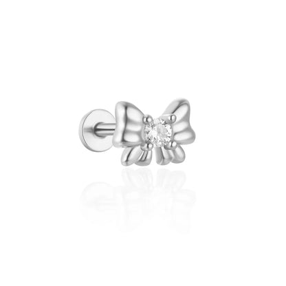 Heart Round Ball Flat Helix Piercing Earring 925 Sterling Silver Ear Studs Geometric Zircon Exquisite Trinket Studs Aretes