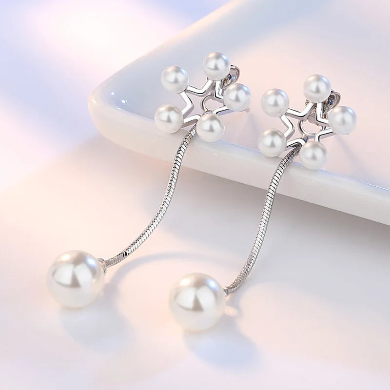 925 Sterling Silver Jewelry Women Fashion Cute Tiny Clear Crystal CZ Stud Earrings Gift for Girls Teens Lady New