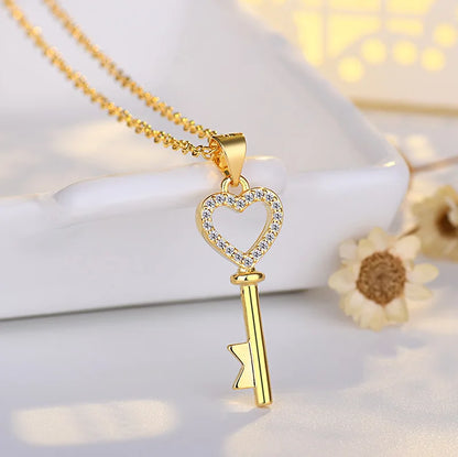 New 925 Sterling Silver Chain Necklace Korea Creative Pendant Necklaces for Women Fashion Jewelry Gifts