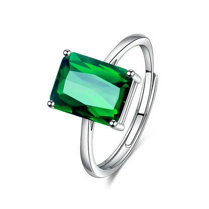 Flower Jewelry Set 925 Sterling Silver Color Pendant Necklace Stud Earrings Finger Ring for Women Birthday Christmas Gift