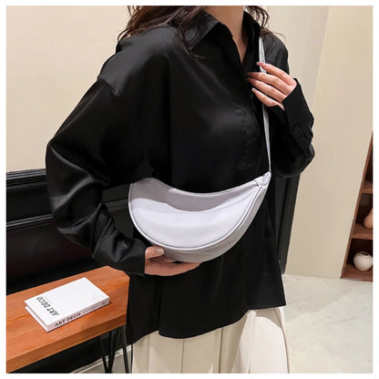 Simple Design Women's Messenger Bag Fashion Ladies Nylon Hobos Small Shoulder Bags Vintage Female Girls Purse Cloth Handbags