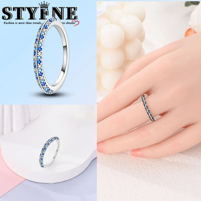 Ring 925 Sterling Silver Heart, Red, Pink, White, Blue Ring for Women Holiday Jewelry Gift