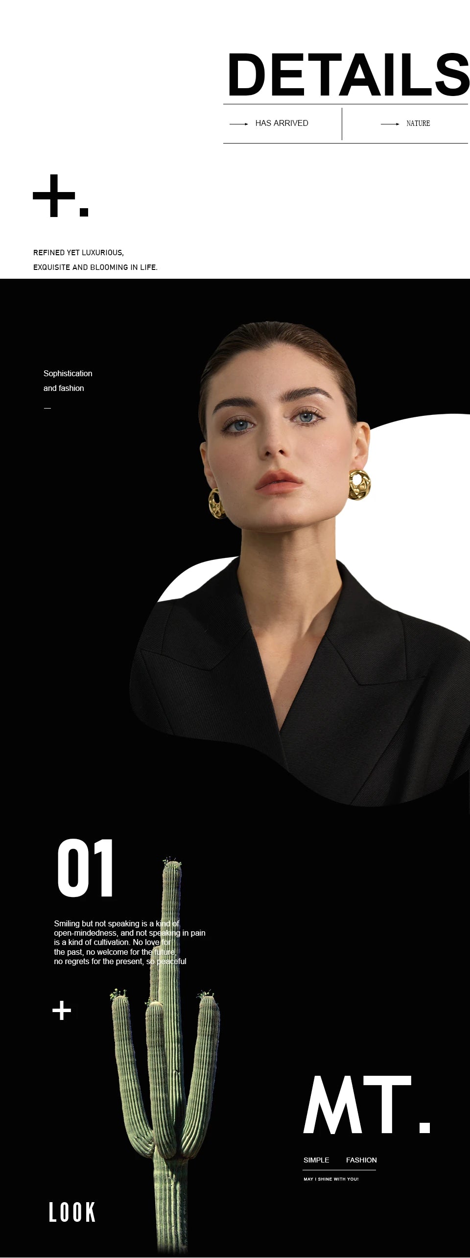 Elysium  New Hammer Stainless Steel Metal Round Hollow Stud Earrings for Women Individualistic Versatile Jewelry Waterproof Gift