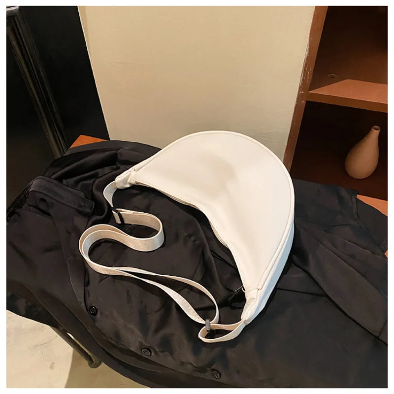 Simple Design Women's Messenger Bag Fashion Ladies Nylon Hobos Small Shoulder Bags Vintage Female Girls Purse Cloth Handbags