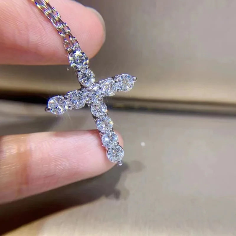 925 Sterling Silver Big Stone Pendant Chain Light Natural Amethyst Necklace for Woman Girl Excellent Jewelry