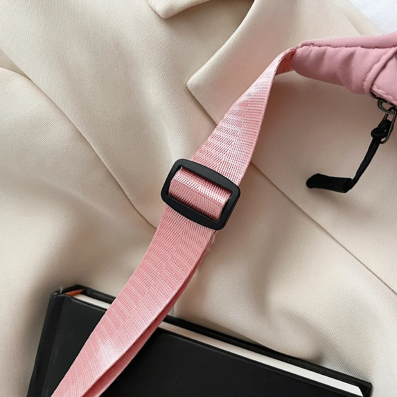 Simple Design Women's Messenger Bag Fashion Ladies Nylon Hobos Small Shoulder Bags Vintage Female Girls Purse Cloth Handbags