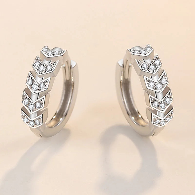 New Style 925 Sterling Silver Golden Color Series Women's Earrings Fit Original EarringsWedding Jewelry Exquisite Birthday Gifts