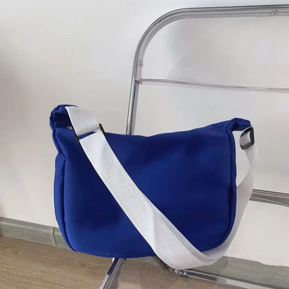 2024 New Style Japanese Trendy Brand Shoulder Bag Fashion Korean Ins Women'S Klein Blue Versatile Casual Crossbody
