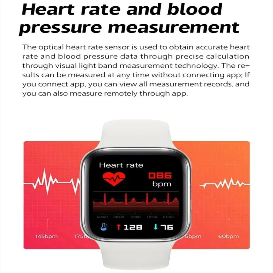 LAXASFIT New Smart Watch 1.73 inch Color Screen Full Touch Custom Dial Bluetooth Call Men Women Smart Watch Android IOS