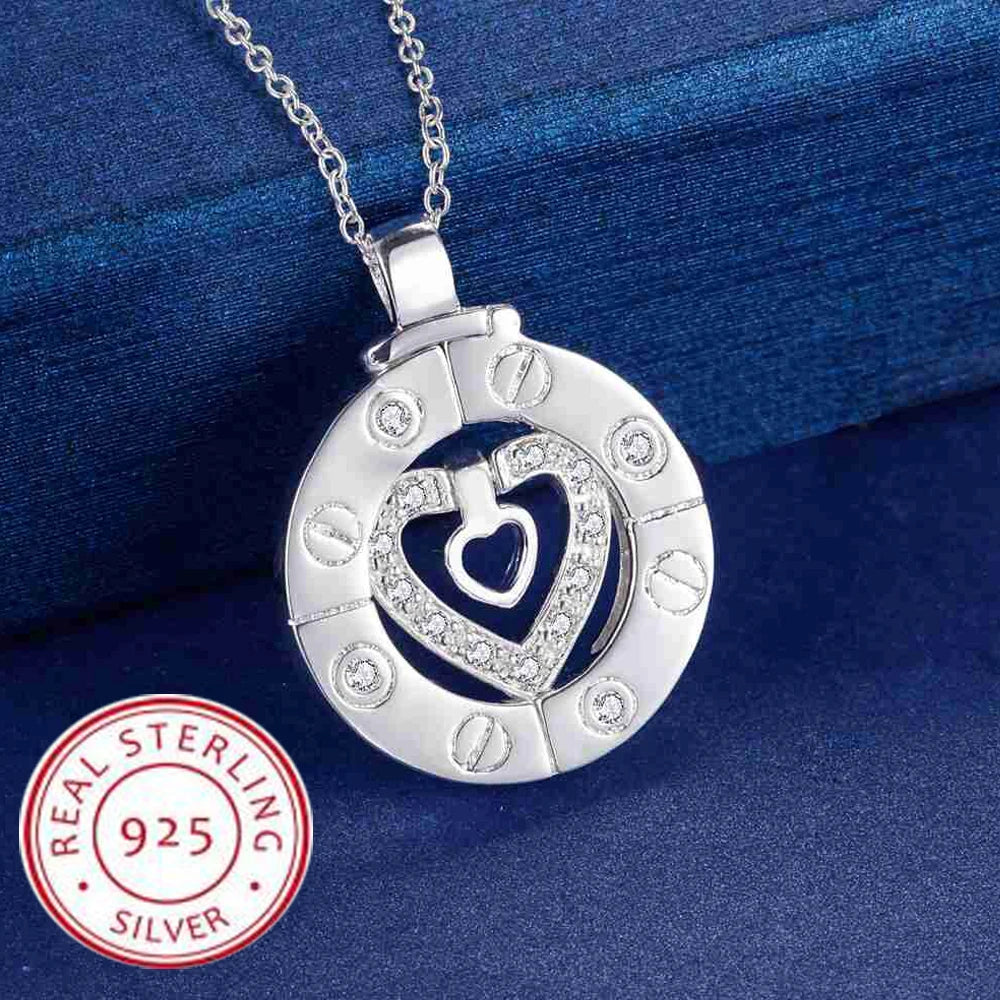 925 Silver Figaro Chain Necklace For Women Men Long Necklace Hip Hop Jewelry Gift