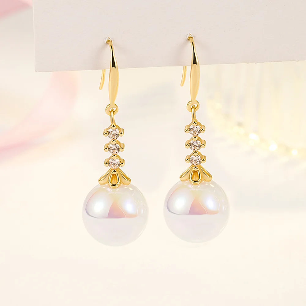 925 Sterling Silver Jewelry Women Fashion Cute Tiny Clear Crystal CZ Stud Earrings Gift for Girls Teens Lady New