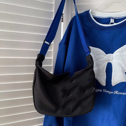 2024 New Style Japanese Trendy Brand Shoulder Bag Fashion Korean Ins Women'S Klein Blue Versatile Casual Crossbody