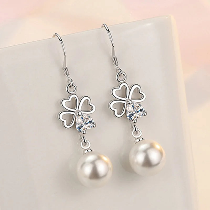 New Style 925 Sterling Silver Golden Color Series Women's Earrings Fit Original EarringsWedding Jewelry Exquisite Birthday Gifts