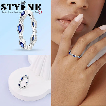 Ring 925 Sterling Silver Heart, Red, Pink, White, Blue Ring for Women Holiday Jewelry Gift