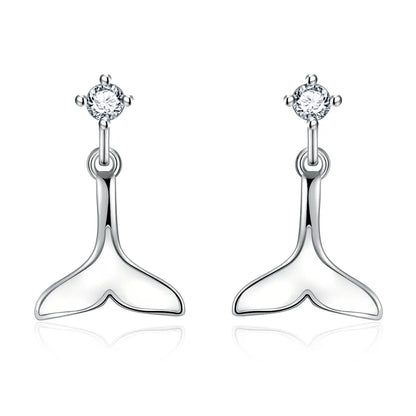 925 Sterling Silver Jewelry Women Fashion Cute Tiny Clear Crystal CZ Stud Earrings Gift for Girls Teens Lady R003