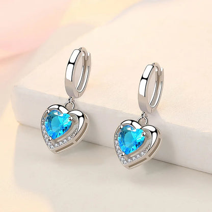 New Style 925 Sterling Silver Golden Color Series Women's Earrings Fit Original EarringsWedding Jewelry Exquisite Birthday Gifts