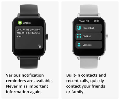 Voice Calling Smart Watch Ultra 1.9 inch Screen 24H Health Monitor 100+ Sports Modes, Bluetooth Smartwatch Men Women