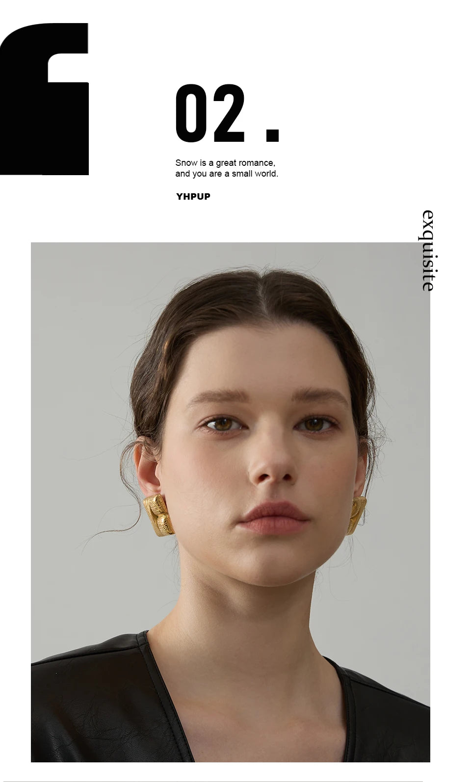 Elysium New Fashion 316L Stainless Steel Square Stud Earrings Charm Metal Texture 18K Gold Plated Waterproof Statement Jewelry