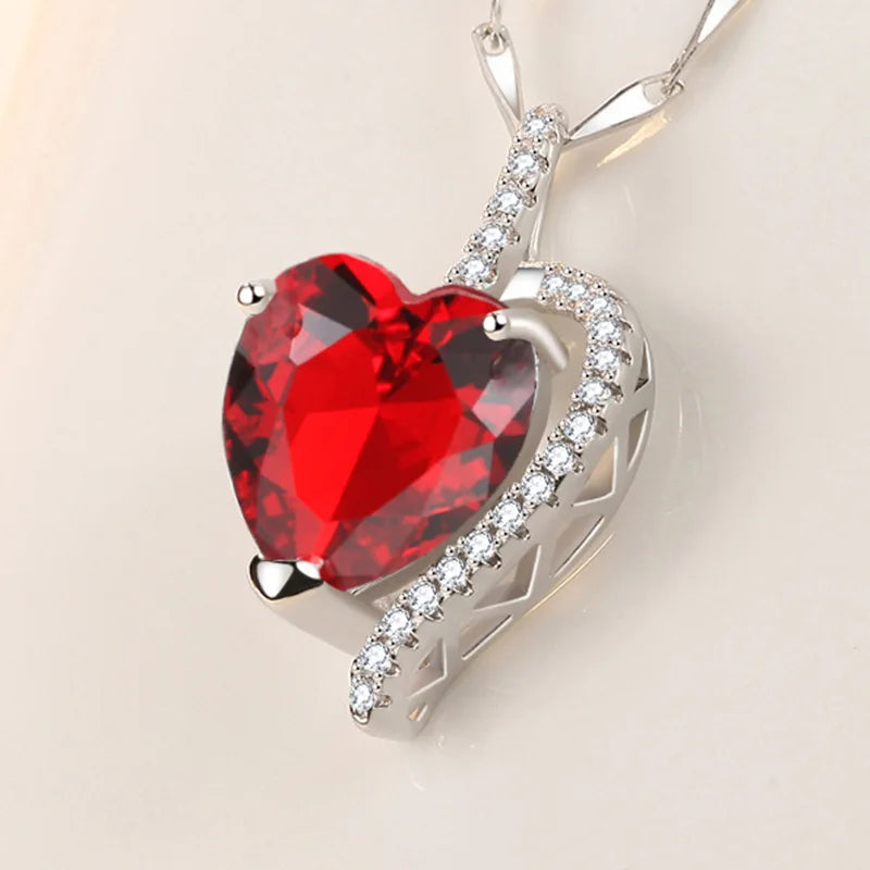 925 Sterling Silver Necklace For Women Round Pendent Sparkling Pave CZ Necklace Fashion Anniversary Birthday Jewelry Gifts