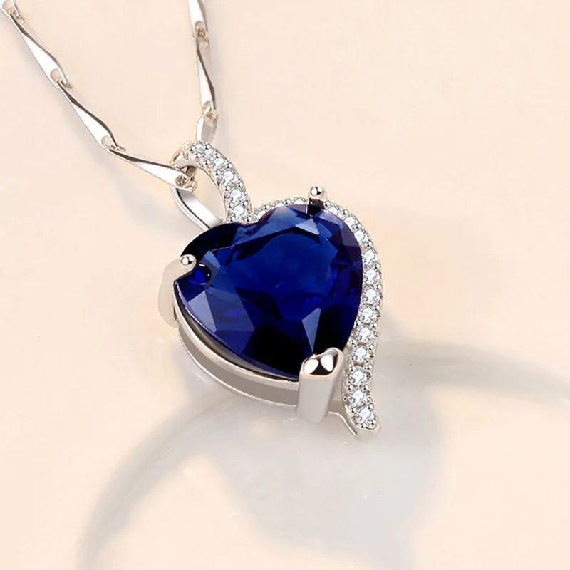 925 Sterling Silver Necklace For Women Round Pendent Sparkling Pave CZ Necklace Fashion Anniversary Birthday Jewelry Gifts