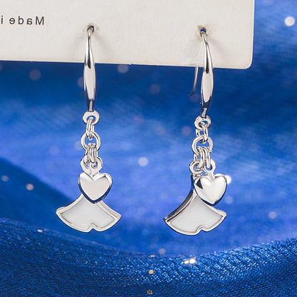 925 Sterling Silver Jewelry Women Fashion Cute Tiny Clear Crystal CZ Stud Earrings Gift for Girls Teens Lady New