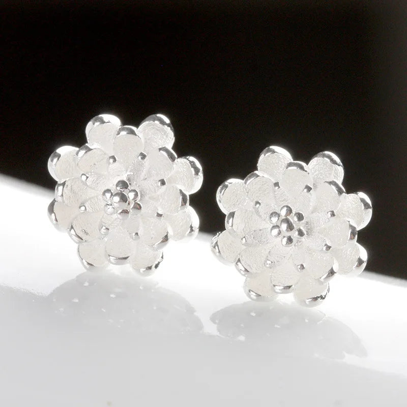 925 Sterling Silver Jewelry Women Fashion Cute Tiny Clear Crystal CZ Stud Earrings Gift for Girls Teens Lady R003
