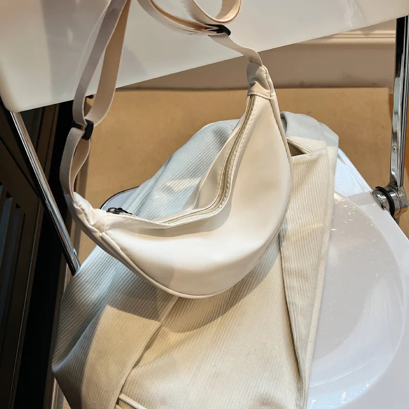 Simple Design Women's Messenger Bag Fashion Ladies Nylon Hobos Small Shoulder Bags Vintage Female Girls Purse Cloth Handbags