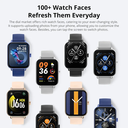 Voice Calling Smart Watch Ultra 1.9 inch Screen 24H Health Monitor 100+ Sports Modes, Bluetooth Smartwatch Men Women