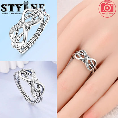 Ring 925 Sterling Silver Heart, Red, Pink, White, Blue Ring for Women Holiday Jewelry Gift