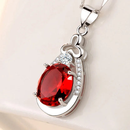 925 Sterling Silver Necklace For Women Round Pendent Sparkling Pave CZ Necklace Fashion Anniversary Birthday Jewelry Gifts