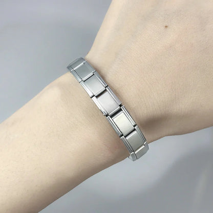 Italian Charm Bracelets DIY Basic Chain Stainless Steel Bangle Versatile Assembled Modules Ideal Gift 9mm Universal Dropshipping