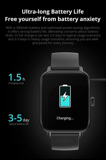 Voice Calling Smart Watch Ultra 1.9 inch Screen 24H Health Monitor 100+ Sports Modes, Bluetooth Smartwatch Men Women