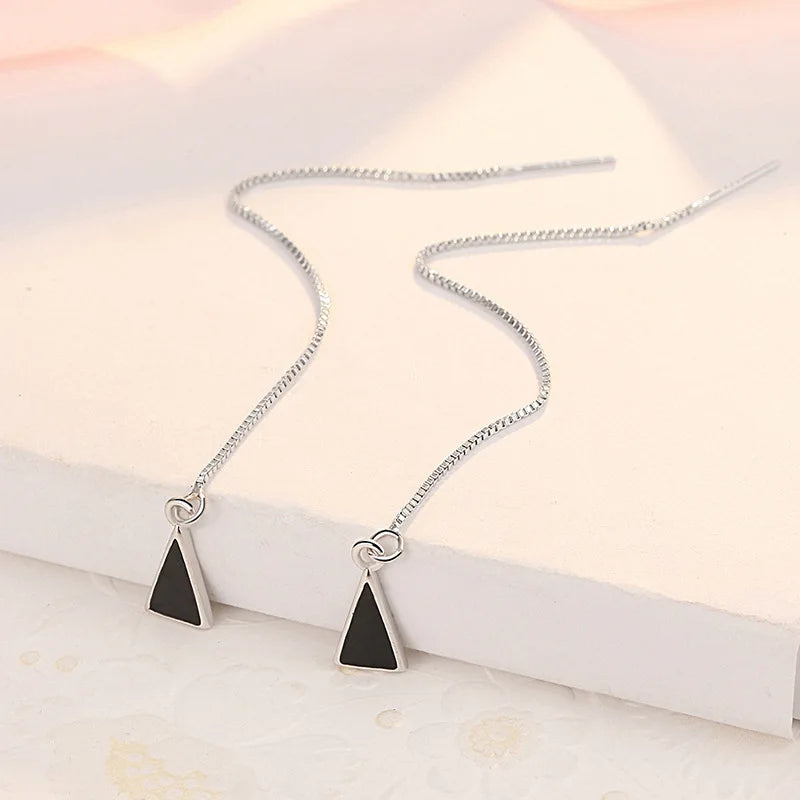 New 925 Sterling Silver Earrings For Women Original Charm Double Hoop Earrings Pave CZ Fine Engagement Anniversary Jewelry Gift