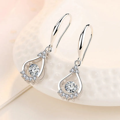 New Style 925 Sterling Silver Golden Color Series Women's Earrings Fit Original EarringsWedding Jewelry Exquisite Birthday Gifts