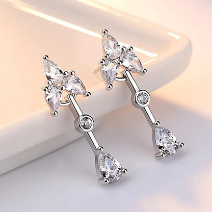 925 Sterling Silver Hoop Earrings Moon Star Dreamcatcher Colored Zircon Fine Earring Jewelry Gift For Women