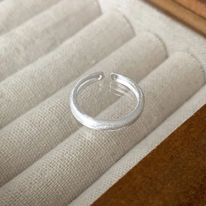 925 Sterling Silver Geometric Multilayer Round Bead Ring Female Fashion Punk Temperament Prevent Allergy Charm Jewelry