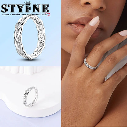 Ring 925 Sterling Silver Heart, Red, Pink, White, Blue Ring for Women Holiday Jewelry Gift