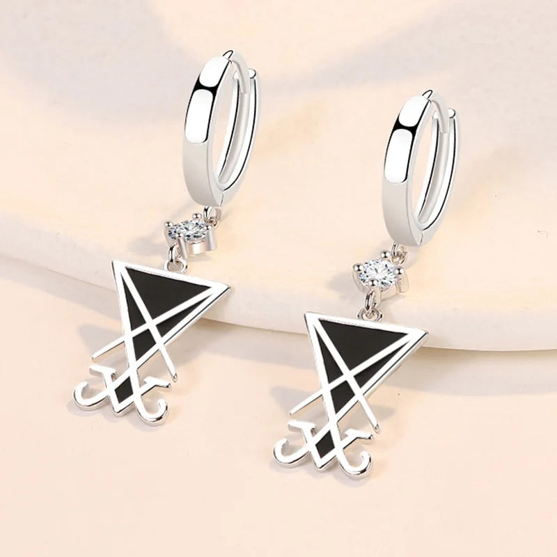 925 Sterling Silver Earrings For Women Original Charm Double Hoop Earrings Pave CZ Fine Engagement Anniversary Jewelry Gift